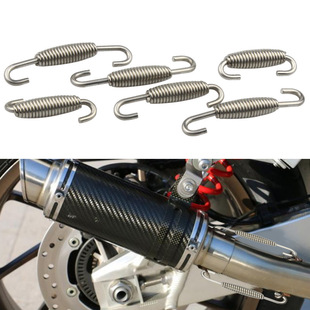 Motorcycle modification exhaust pipe Accessories exhaust pipe spring exhaust pipe connection fastening stainless steel thickened type