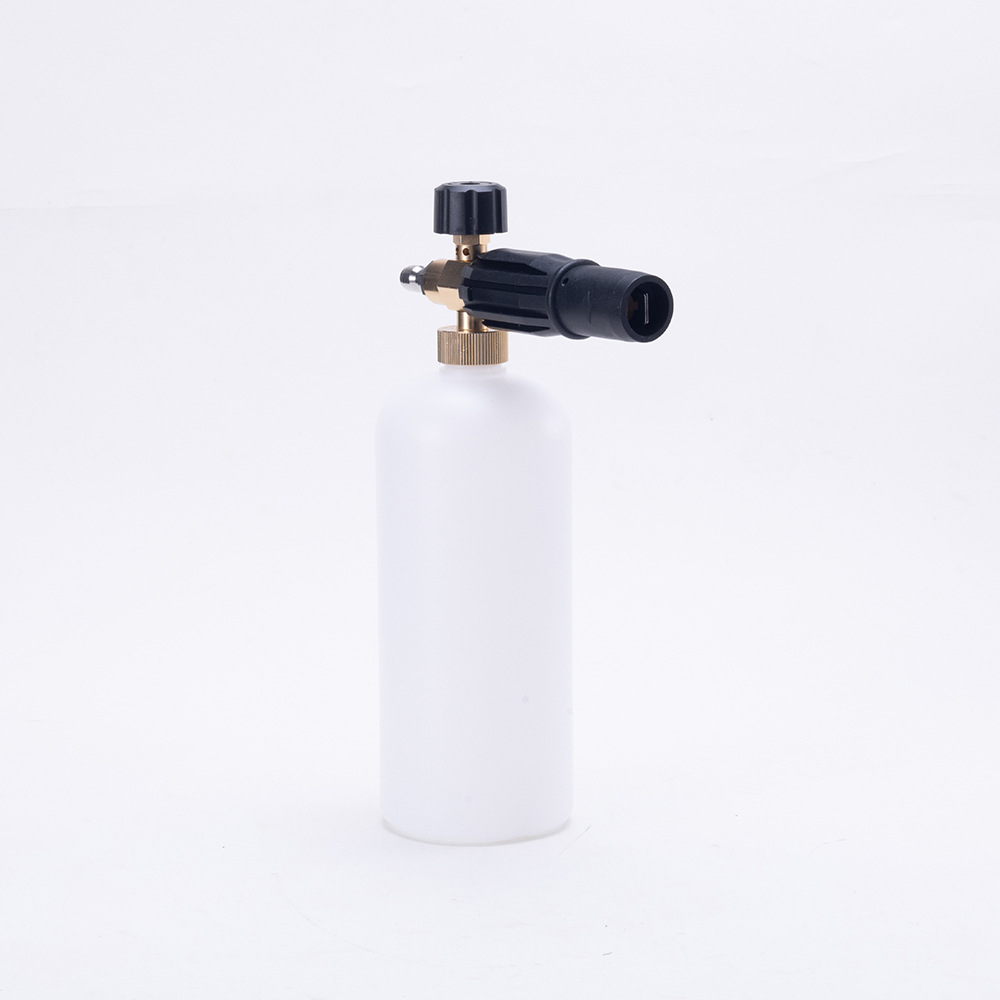 No. 4 semi-aluminum high-pressure PA foam nozzle cleaning machine foam spray gun, Taizhou nozzle for car washing with fan-shaped water output