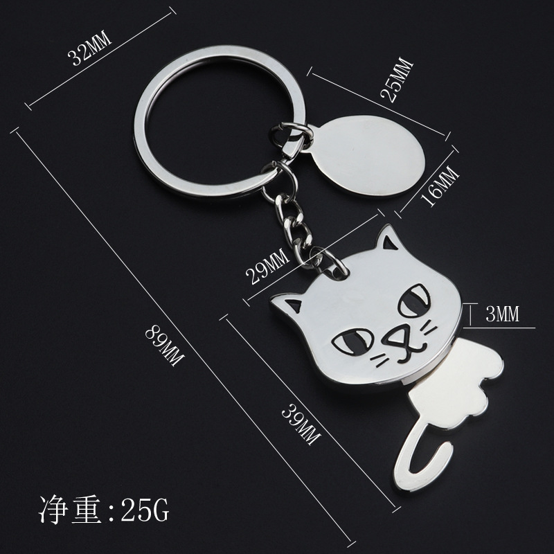 Creativo cabeza móvil perro llavero de metal pet shop actividad regalo simulación cachorro llavero de metal logotipo personalizado