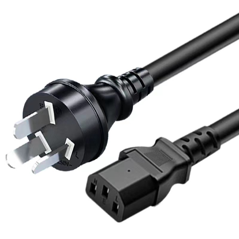 直销 PSB国标三芯直头AC电源线C13品字电脑电饭锅10A插头线