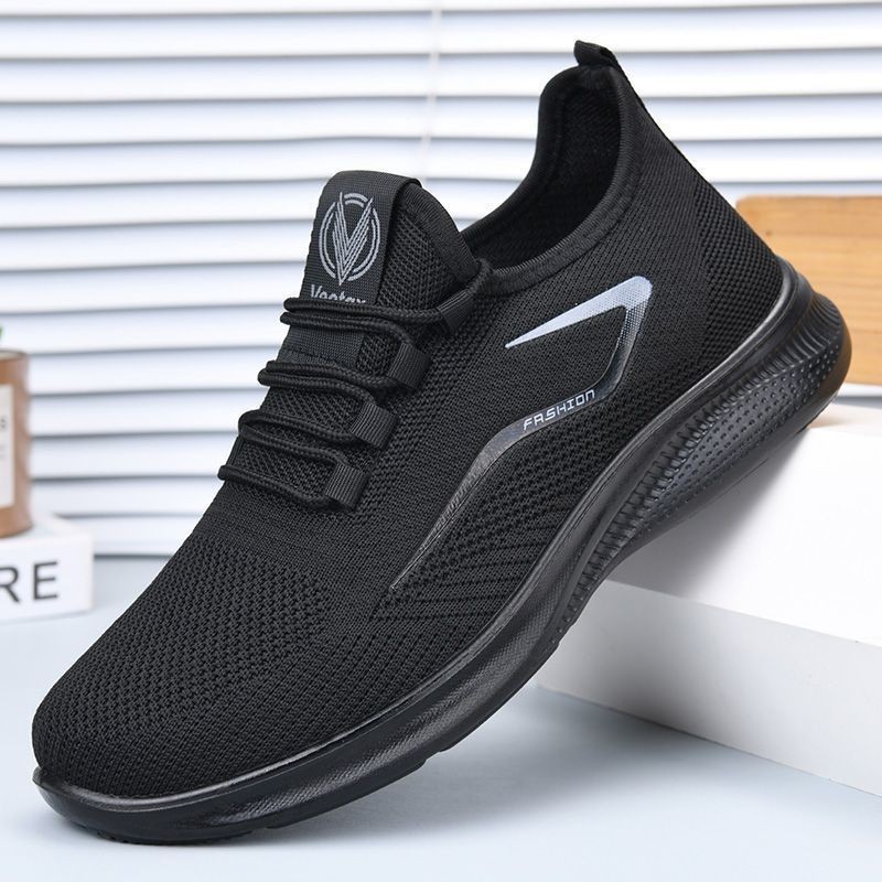 Zapatos de hombre de tamaño grande transfronterizo primavera y otoño nuevos zapatos ligeros de suela suave zapatos de malla cómodos zapatos deportivos casuales al aire libre