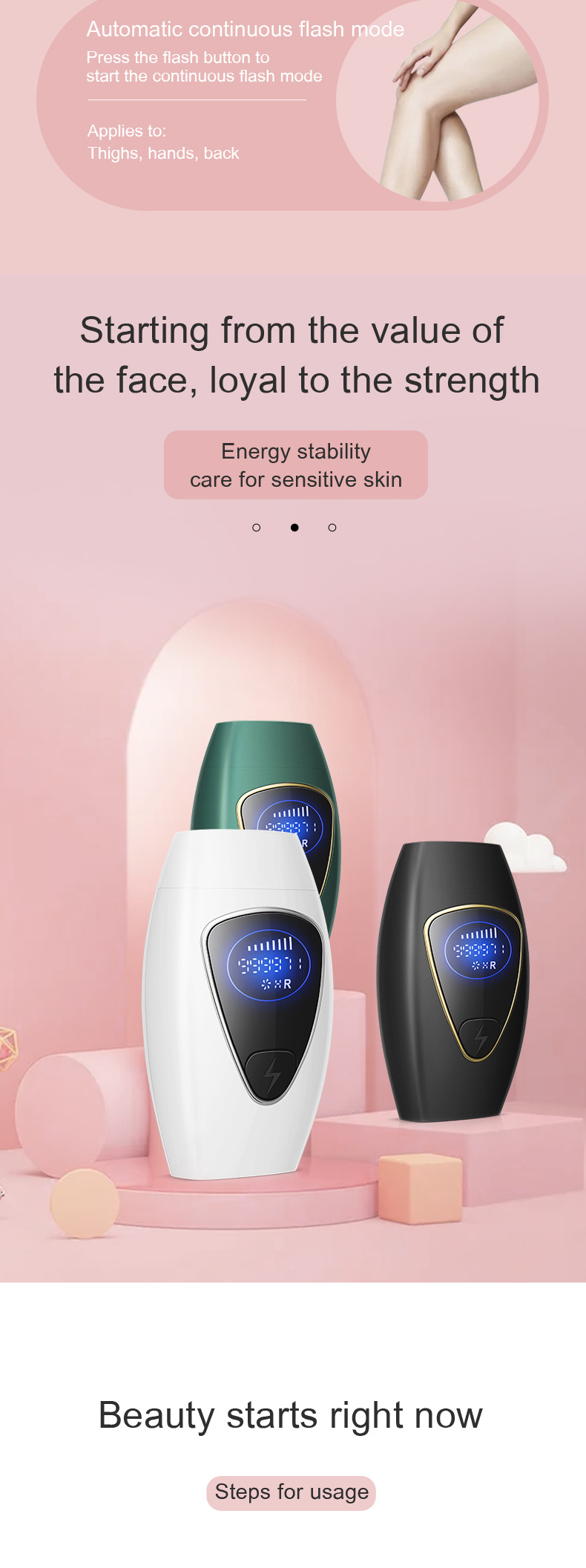 Permanent Hair Removal Device For Home Use With Flashes System_voghion.com