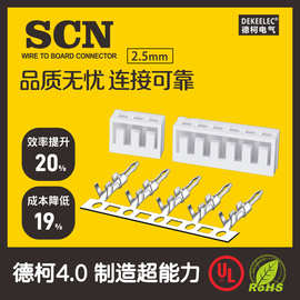 工厂直销  SCN2.54mm连接器 端子胶壳 间距2.54mm 环保 B2512公母