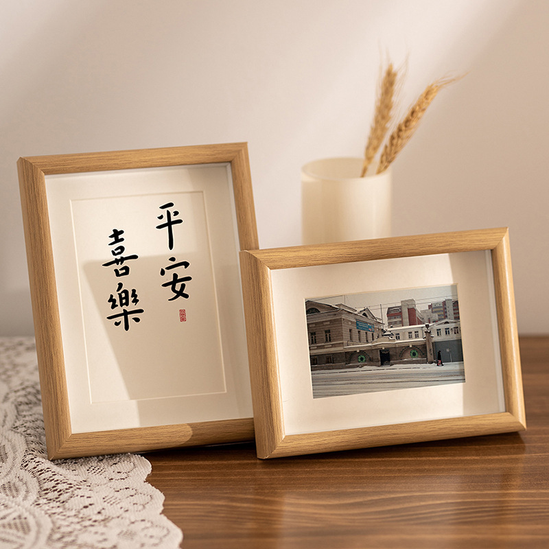 Wooden photo frame diy frame handmade dried flower specimen frame hollow three-dimensional table wholesale 678 inch a3 picture frame wall