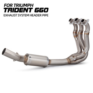 Suitable for Motorcycle Exhaust Modification Triumph 660 Stainless Steel Front Section Non-Interconnecting Exhaust Pipe Front Section Modification