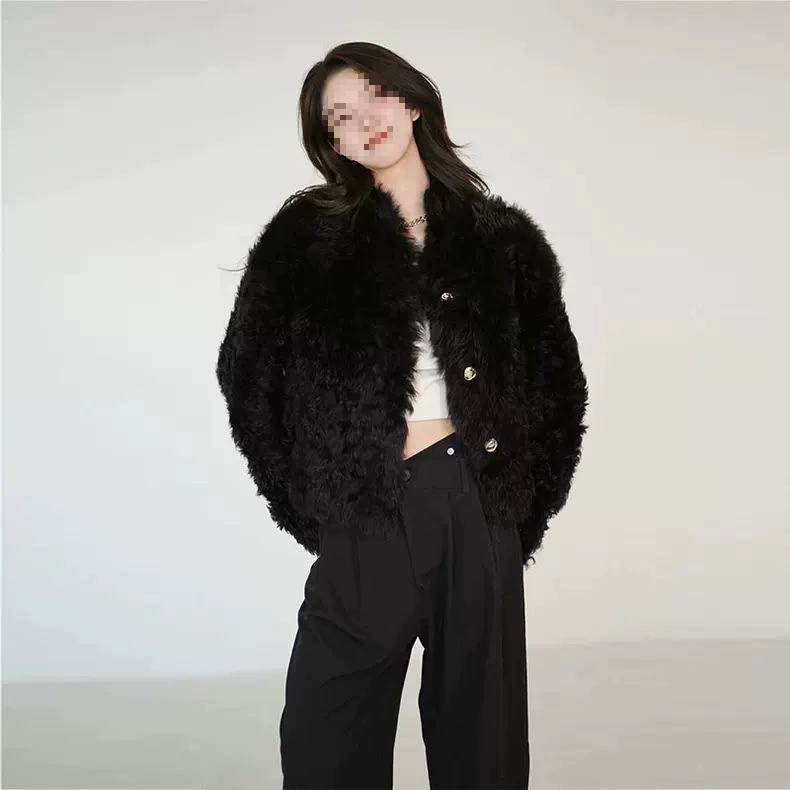 Черная зимняя теплая бархатная куртка, стиль Chanel