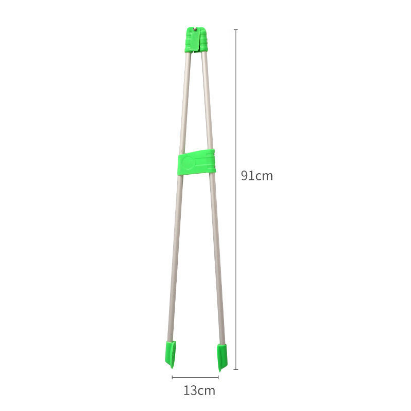 Waste collection stainless steel litter grabber with extended trash-picking tongs long handle waste clamp litter picker