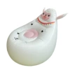 White cartoon alpaca, inflatable sofa