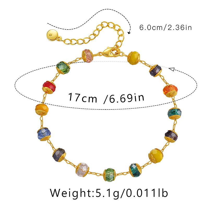 Ethnic Style Geometric Copper Beaded Bracelets