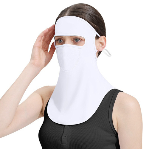 MEETSUNNY Summer Sunscreen Mask Women's Cycling Golf Ice Silk Veil Thin Face Protector Face Mask Facekini