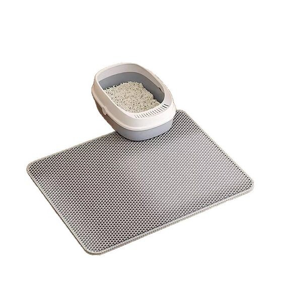 Cat Litter Mat to Prevent Cat Litter Box from Being Taken Out, Anti-Splash Mat, Anti-Slip and Scratch-Resistant, Extra-Large Double-Layer Sand Collection Filter Leakage Control Sand Mat