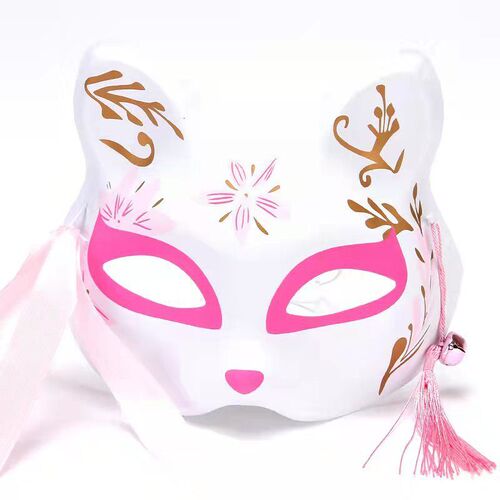 Manufacturer half-face cat fox mask Japanese-style fox fairy mask street stall scenic fox mask Year of the Tiger mask