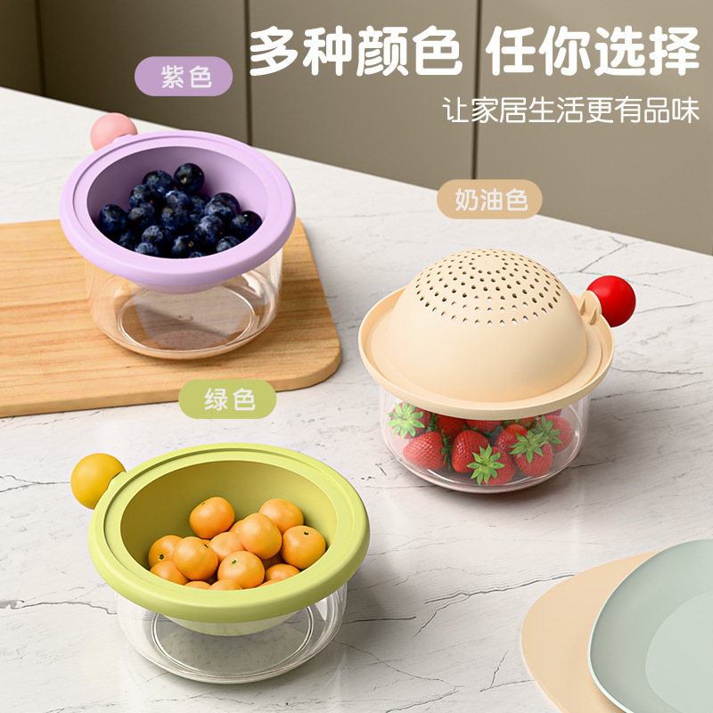 白色大嘴沥水篮厨房洗菜篮沥水架 食品级 PP 材质|undefined