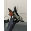 Black beaded high heels 7.5cm