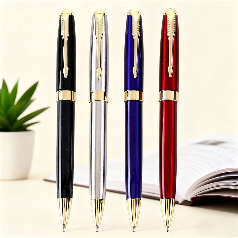 High-End Multi-Color Business Office Metal Ballpoint Pen Rotary Signature Pen Promotional Advertising Pen Gift Pen Wholesale