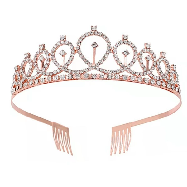 Golden hair accessory, pink gold
