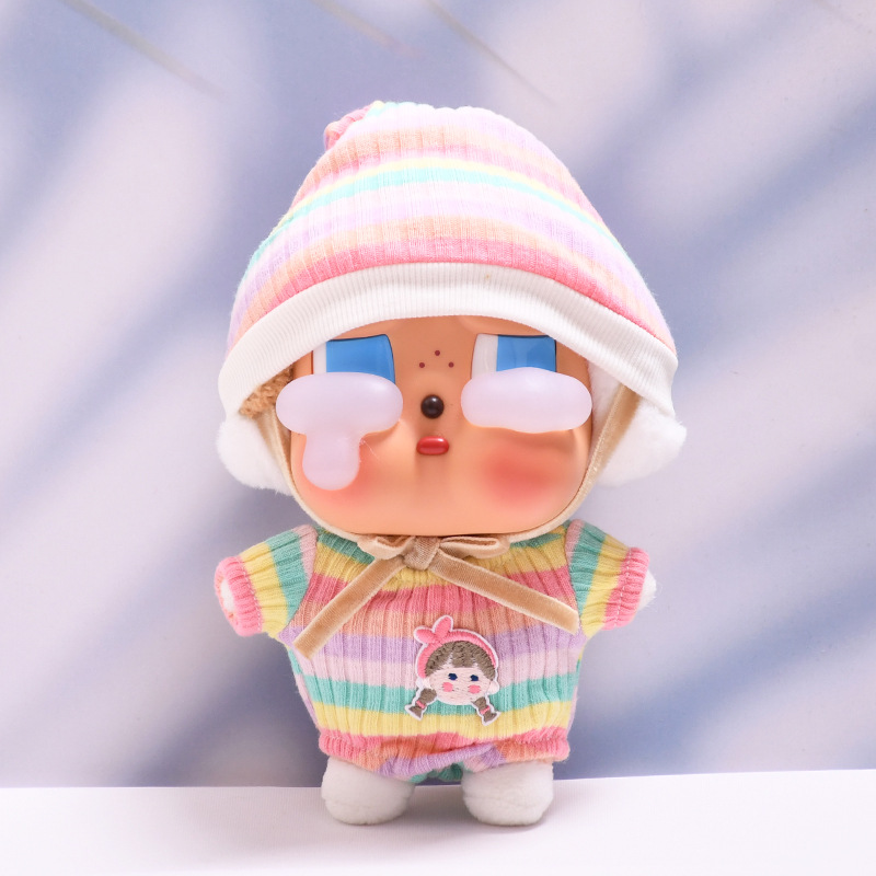 ただの子供服】泣く子供の涙の工場はゴムの顔の人形をごまかします。