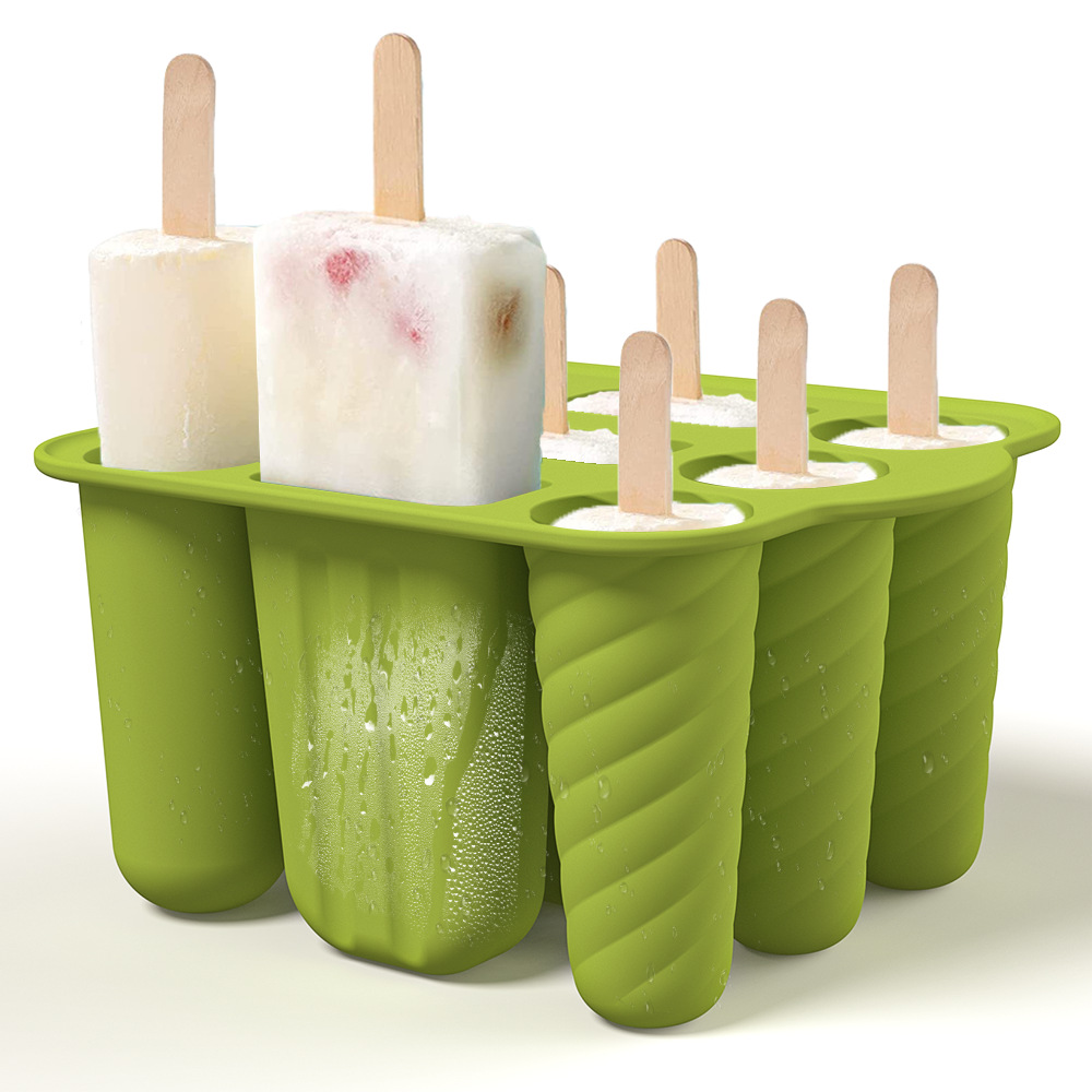 Amazon nuevo modelo de helado 9 líneas creativas de silicona hielo de rejilla de hielo casera película de hielo helado molde de hielo