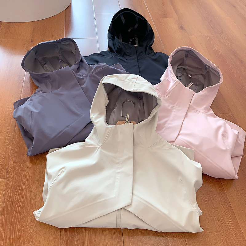 High-End Line! Textured Autum New Outdoor Mountain Jacket Mountaineering Clothing Waterproof Hooded Jacket Jacket for Women