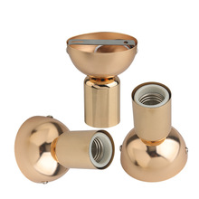 吸顶加长灯头延长陶瓷耐高温灯口灯座灯饰灯具法国金配件