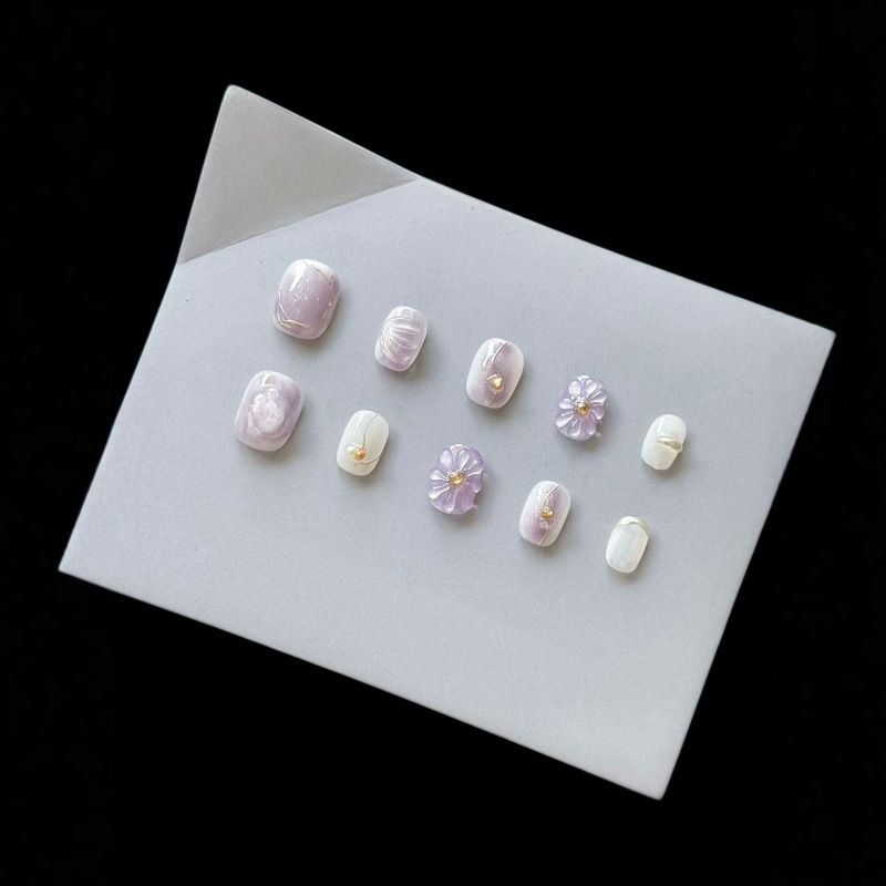 [Shenzhen Made] Violet Handmade Nail Art, Whitening Nail Stickers, Nail Art Decals