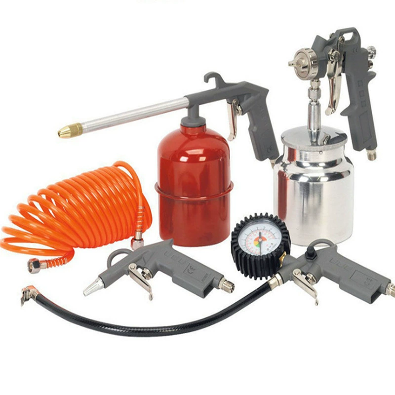Пневматический инструмент набор 5pc для автомобиля домашнего пылевого пистолета для очистки пистолета для чистки шин пистолет пресс пистолет распылитель набор из пяти частей для экспорта через границу