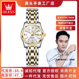 欧利时品牌新款手表批发小众潮流石英表抖音热卖防水女士手表女表