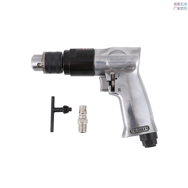 高宝钻孔机10mm气动手枪钻 13mm枪式气钻 正反转风钻工业级气动钻