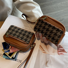 零錢包女小迷你可愛2024新款硬幣帆布拉鏈鑰匙包多功能手拿小錢包