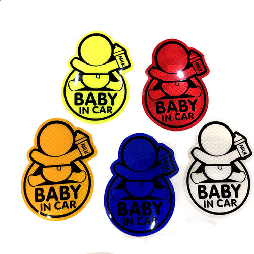 Reflective car decal babyincar diamond grade car sticker rear window traffic warning scratch cover body