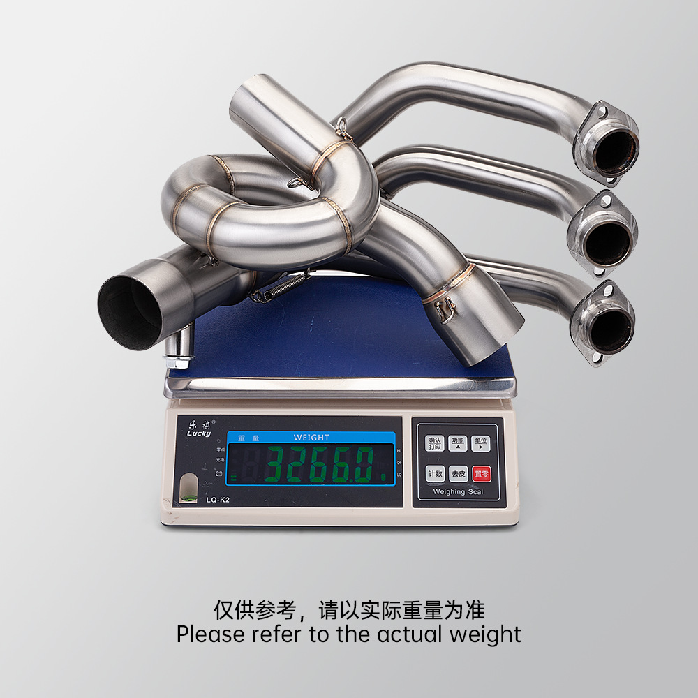 Motorcycle exhaust pipe full section modification MT09 XSR900 swing front section non-destructive installation 2014-2020