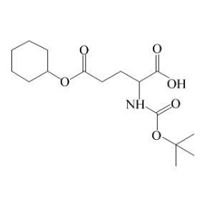 叔丁氧羰基-L-谷氨酸 5-环己酯 ;  Cas号:	73821-97-3