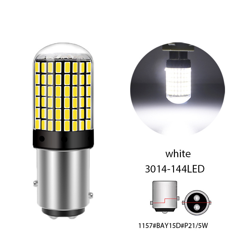 Car LED turn signal decoding anti-strobe 1156 3014 144smd 1157 brake light T20 7443