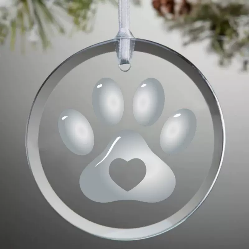 斜边水晶玻璃圣诞树挂件圣诞挂饰装饰创意礼品透明水晶个性化设计