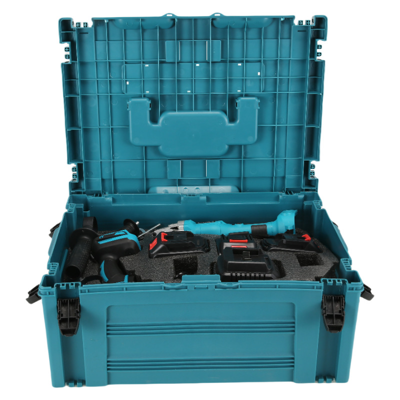 Llave eléctrica sin escobillas de litio transfronteriza martillo molino angular máquina de corte motosierra eléctrica seis piezas herramientas de comercio exterior