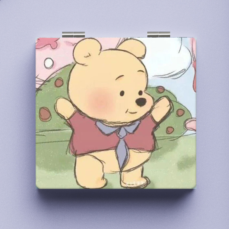 Lindo espejo pequeño Sanrio Kulomi espejo de maquillaje portátil de alto valor espejo de maquillaje portátil dormitorio de estudiantes espejo de maquillaje plegable