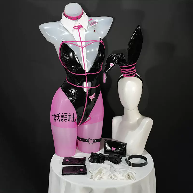 Victory Goddess Nikki Cosplay Costume, Complete Set of Verbit Bunny Girl Cosplay Outfit