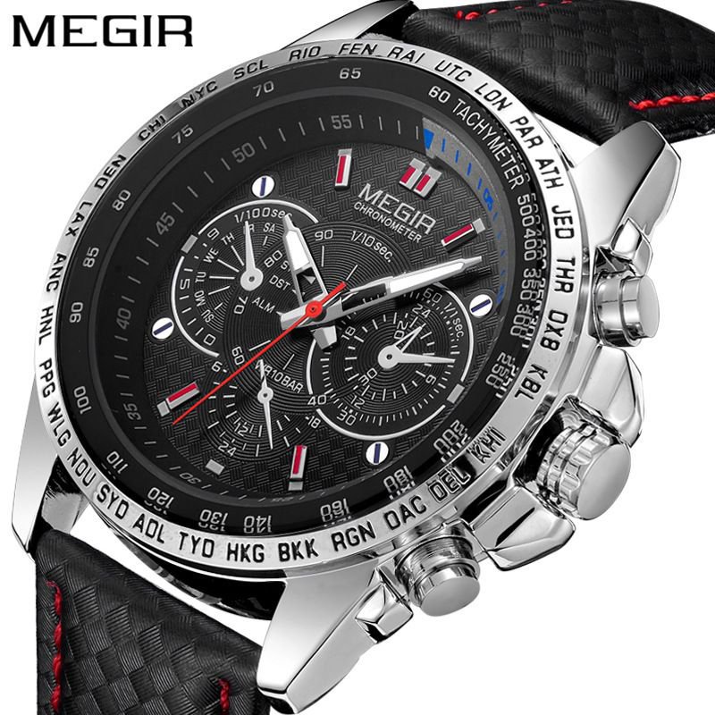 Hot-Selling Megir Men's Watch Tiktok Amazon Popular Sports Versatile Men's Quartz Watch 1010