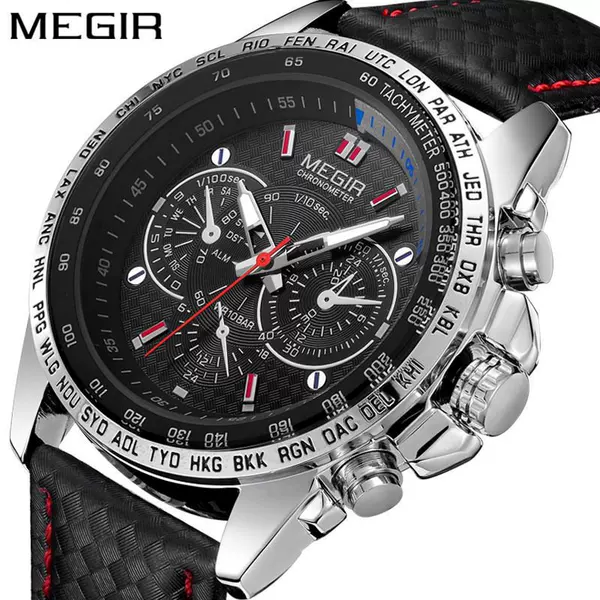 Hot-Selling Megir Men's Watch Tiktok Amazon Popular Sports Versatile Men's Quartz Watch 1010