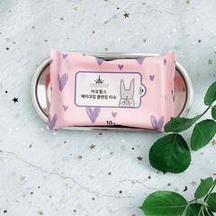 Amortals Ermutao ウェットワイプ 使い捨てフルパッケージ 旅行用ポータブル用品 10 パック ピンク