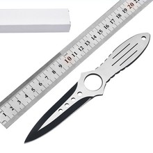 户外防身绑腿军刀野营户外刀具潜水军刀高硬度直刀开刃特战直刀