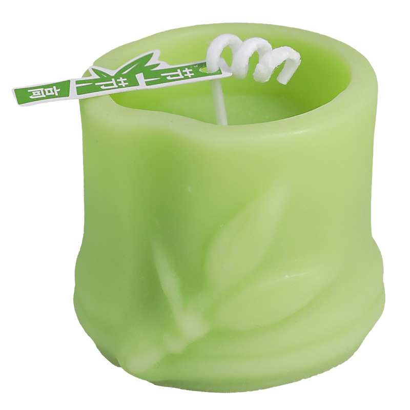 Vela perfumada de bambú, regalo atmosférico, fragancia, recuerdo del Festival del Barco Dragón, pequeño regalo, vela de bambú con forma creativa