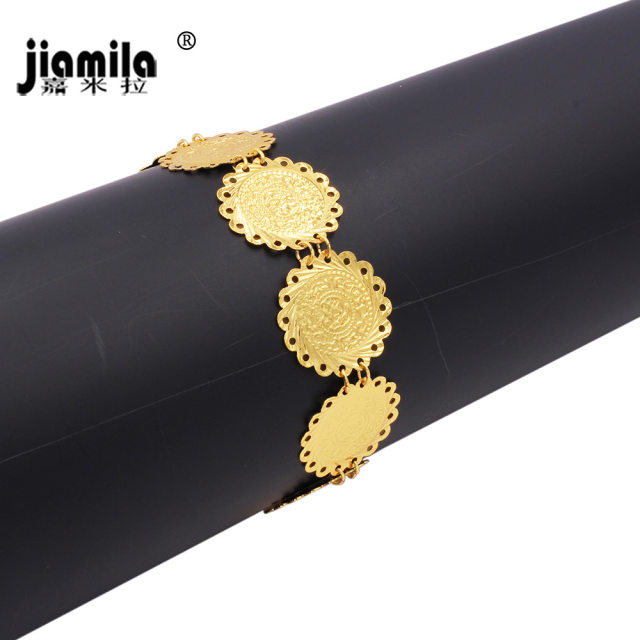 Jamila Men/Women Bracelet Gold Couple Bracelet Fashion Jewelry Coin Bracelet Wedding Jewelry Bracelet