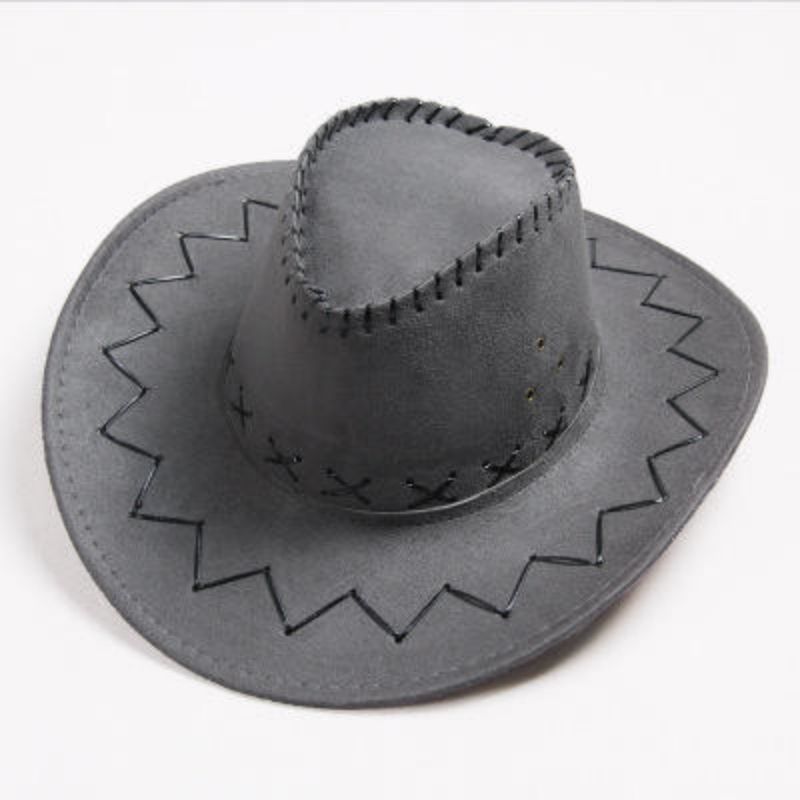 Sombreros de vaqueros occidentales transfronterizos hombres y mujeres retro cuerdas de seda corda de viento gorra de protección solar gorra escénica gorra