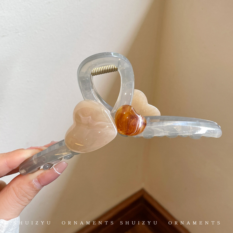 Clip de agarre simple de verano, volumen de cabello de alta calidad, clip de tiburón, horquilla grande, horquilla, nuevo cabello femenino, tocado 2024