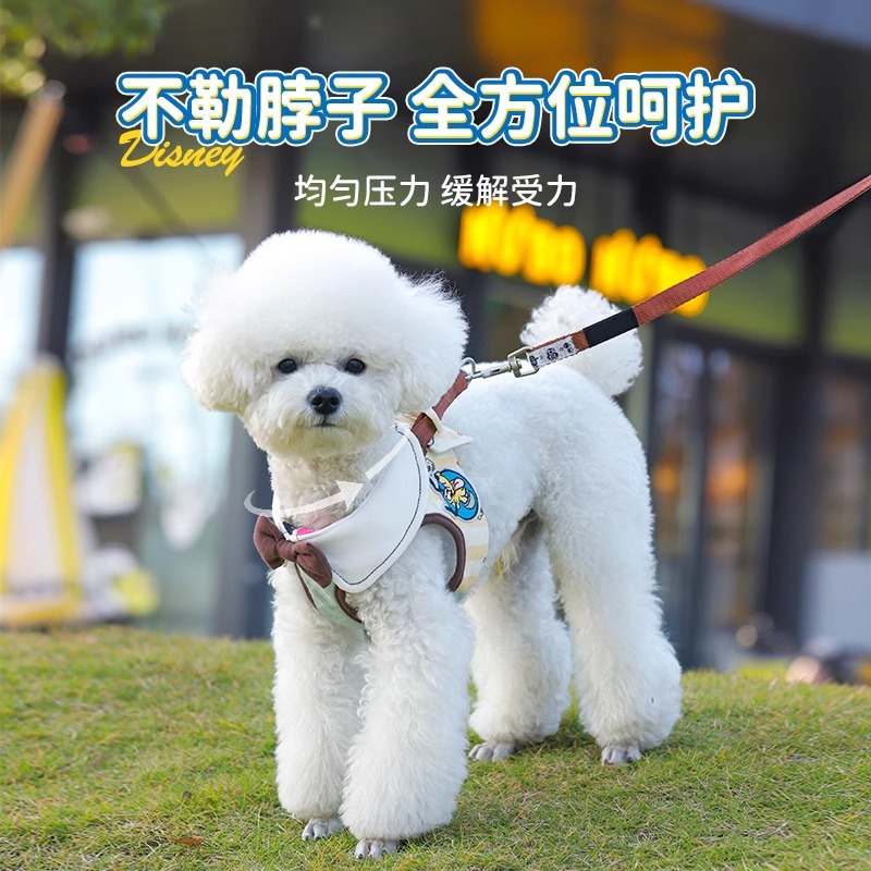 Disney serie Mickey tractor correa de tracción set de artículos de salida Donald para cachorro tractor collar perro