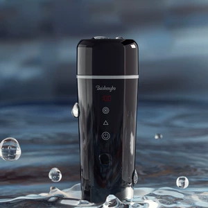 New Portable Car-mounted Stirring Heating Stirring Cup Household Car Truck Kettle Small Power Electric Heating Cup
