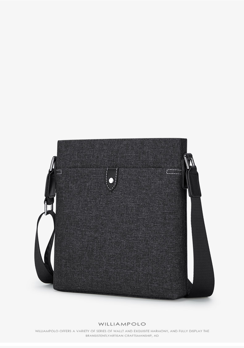 Túi đeo chéo nam vải canvas phong cách thời trang chi tiết 12