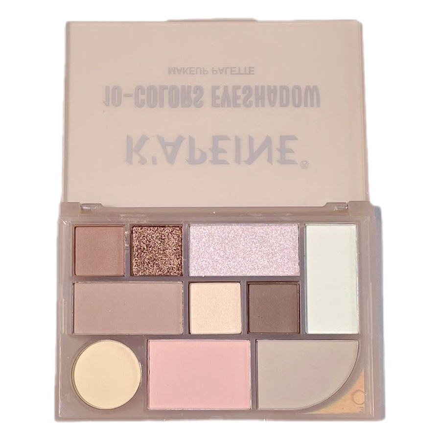 Capel Nueve a Cinco Diez colores maquillaje integral Placa de sombra de ojos Blush reparación resalte COLOR DE LA Tierra natural tridimensional