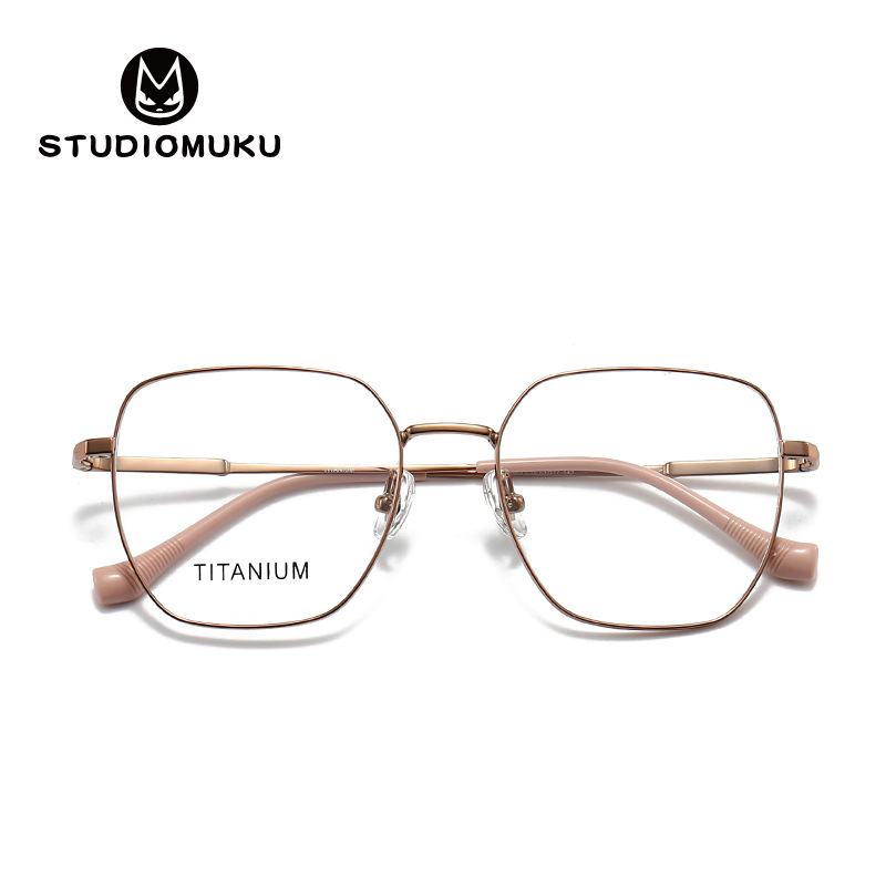 STUDIOMUKU mu fresco gafas Sven marco roto textura gafas marco titanio puro diseño clásico gafas marco image 3